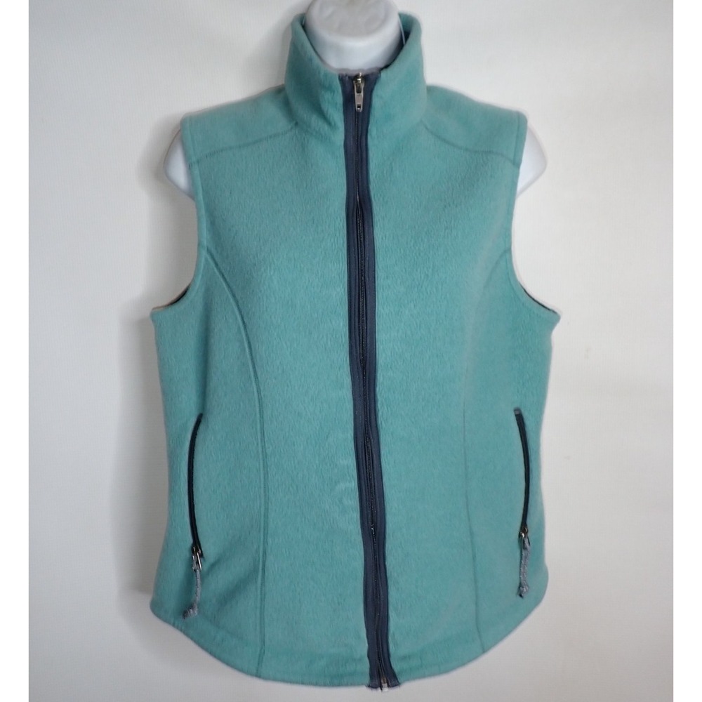 Patagonia Synchilla Women's Green Fleece Vest Medium Gorpcore Hike Outdoor